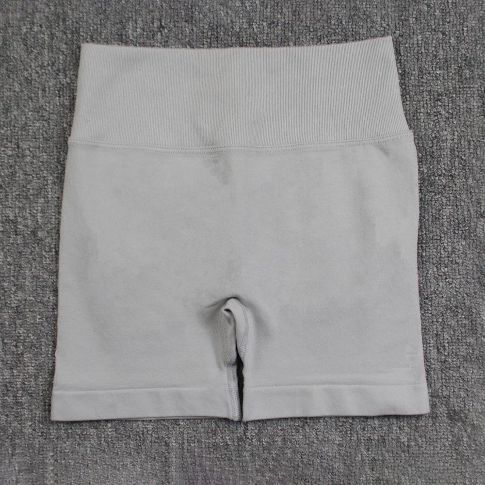 Women's High-Waist Seamless Yoga Shorts – Pleated Peach Butt Tummy Control, Summer Cycling & Running