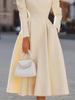 Elegant 2025 V-Neck Waist-Cinching French Slimming Evening Gown for Women