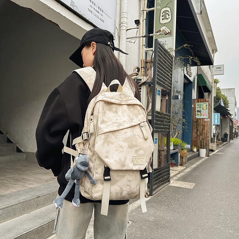Schoolbag College Style High Value Backpack Versatile Japanese Junior High School Girls Backpack College Student Simple Large Capacity School Bag