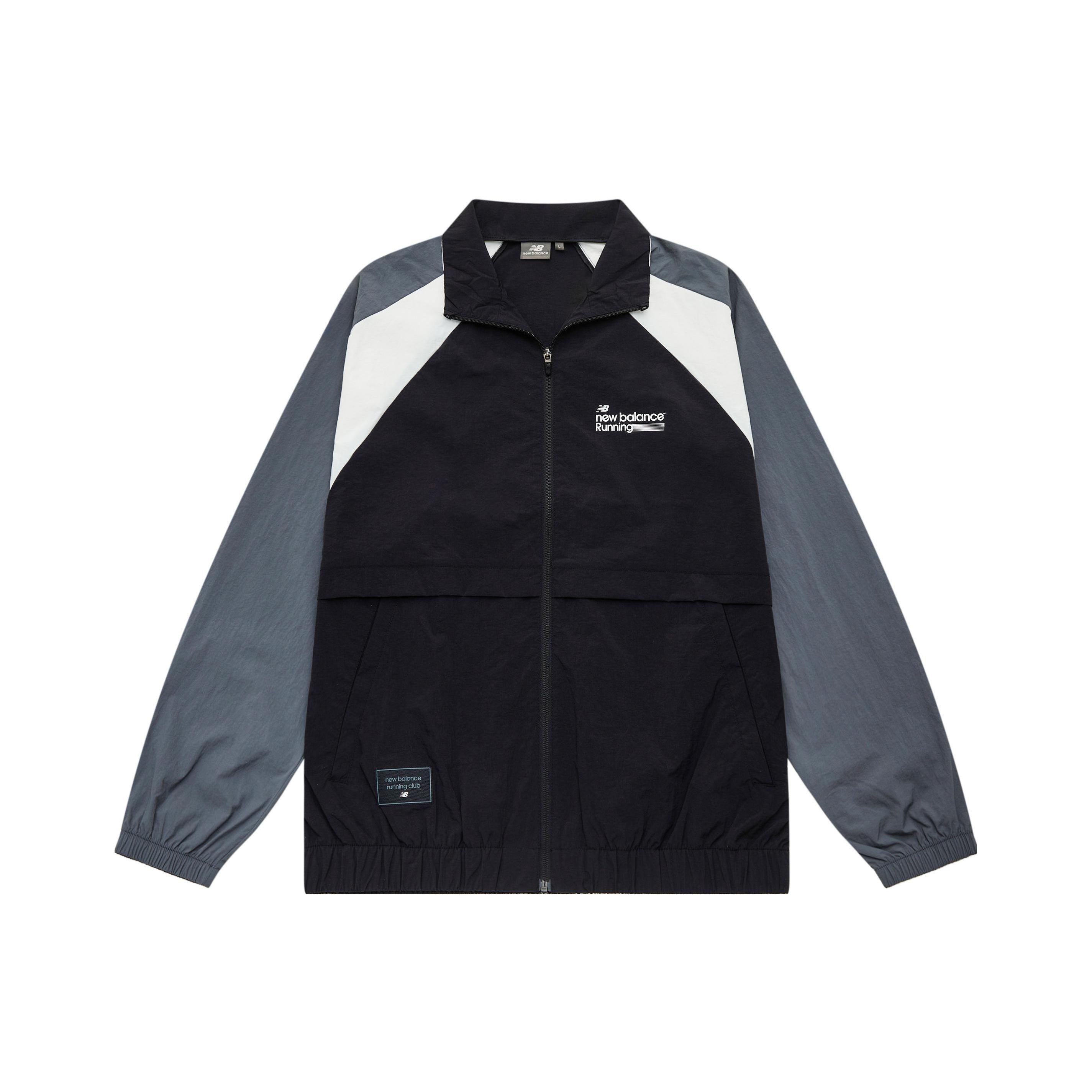 New Balance 23FW Sport Jacket Asia Sizing Black Grey Men s 5AD37571-BK L