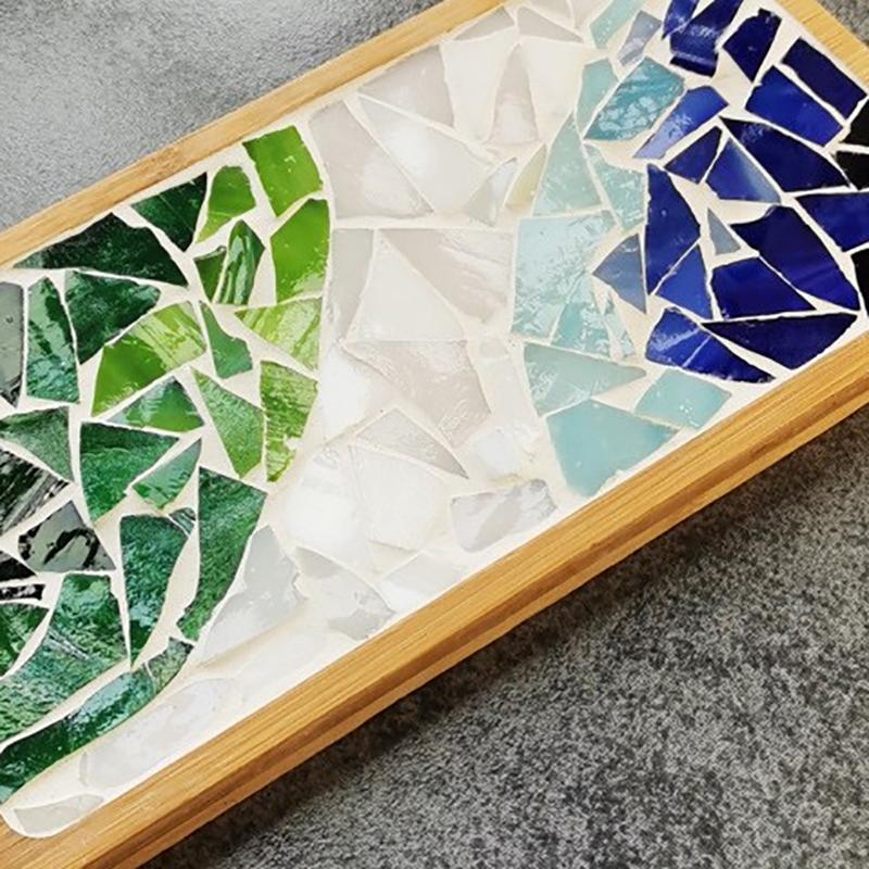 Handmade Diy Mosaic Cup Mat Bottom Bamboo Pad Early Education Free Creation Handicraft Toys
