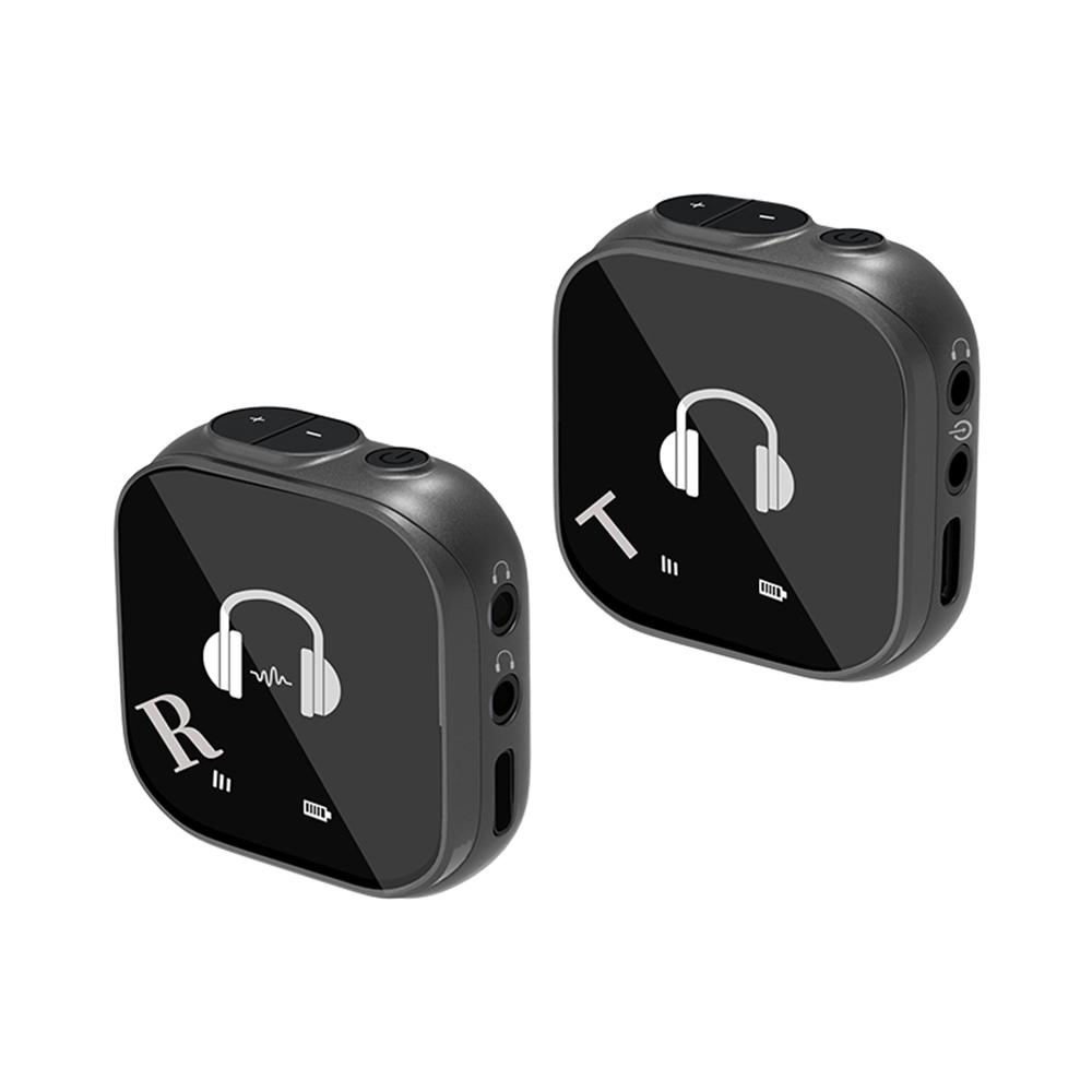 

5.8G Профессиональная система мониторинга гарнитуры BT Беспроводная звуковая карта Монитор Возврат уха Автоматическое сопряжение для студийной группы Live чёрный