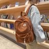 Schoolbag1011 Spring New School Bag Female Tide Korean Version Harajuku Student Backpack Plush Simple Versatile Casual Backpack