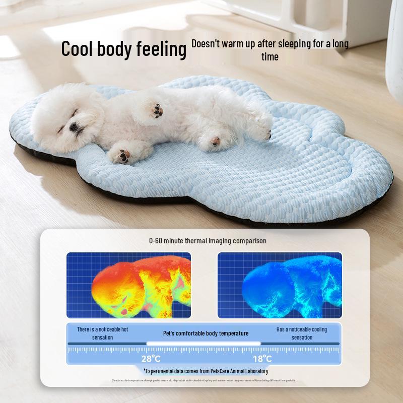 Cloud Shape 3D Cooling Mat for Pets - Breathable Enclosure Bed for Dogs and Cats
