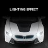 1:22 BMW I8 Sportwagen Legierung Druckguss Modellauto Fahrzeug Sammlung Simulation Ton & Licht Spielzeug Auto Kinder Geburtstag Tag Geschenke