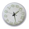 12 Zoll Leuchtende Wanduhr Minimalistische Runde Quarzuhr für Schlafzimmer Wohnzimmer Dekoration Weiß