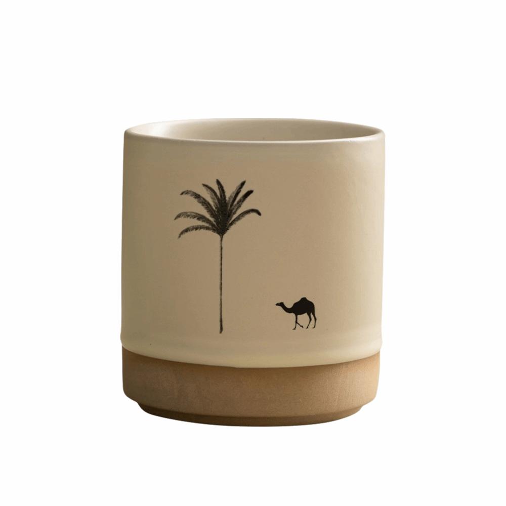 Hand-painted Ceramic Mug Minimalist Coarse Pottery Cup Large Capacity Ceramic Coffee Cup  Drinkware S-Style 4
