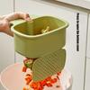 Adjustable Kitchen Sink Filter Basket With Durable Plastic Hooks For Efficient Food Scraps Catcher And Sponge Storage Organizer