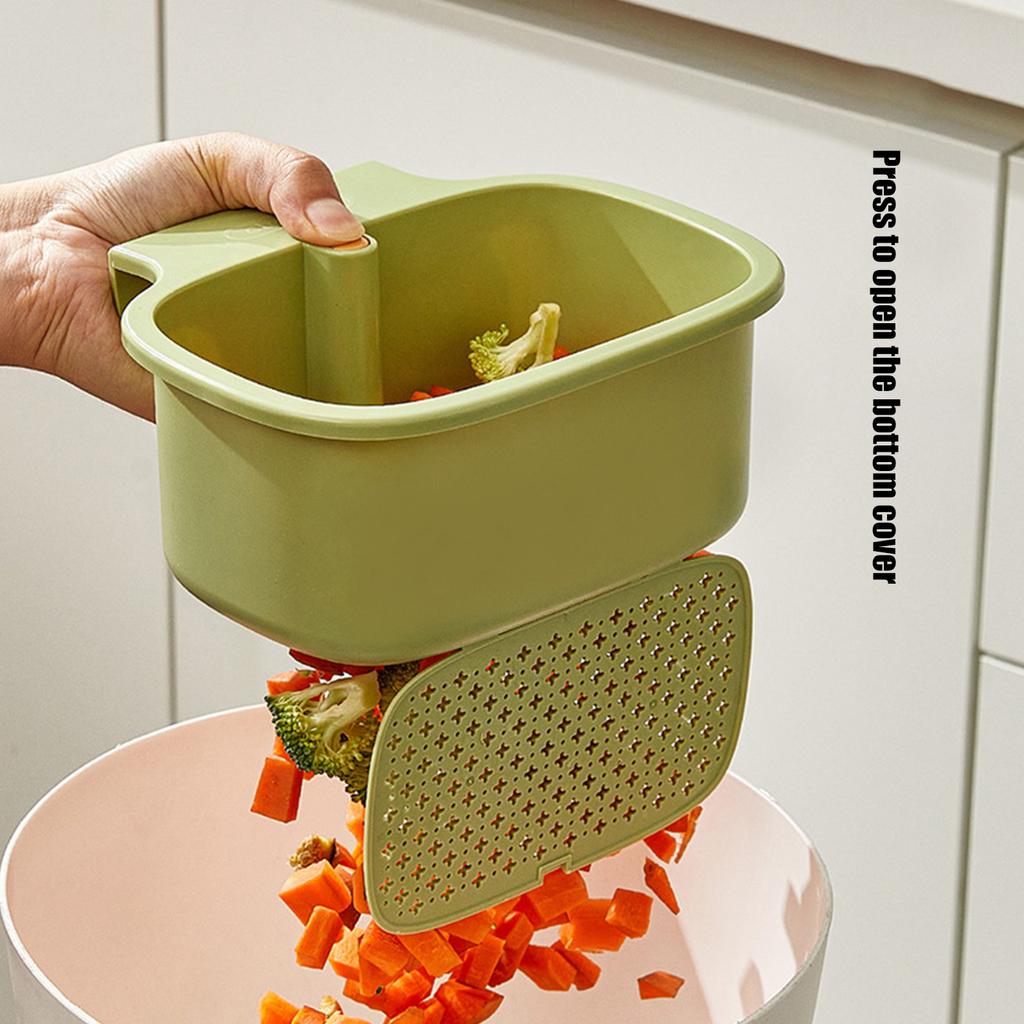 Adjustable Kitchen Sink Filter Basket With Durable Plastic Hooks For Efficient Food Scraps Catcher And Sponge Storage Organizer