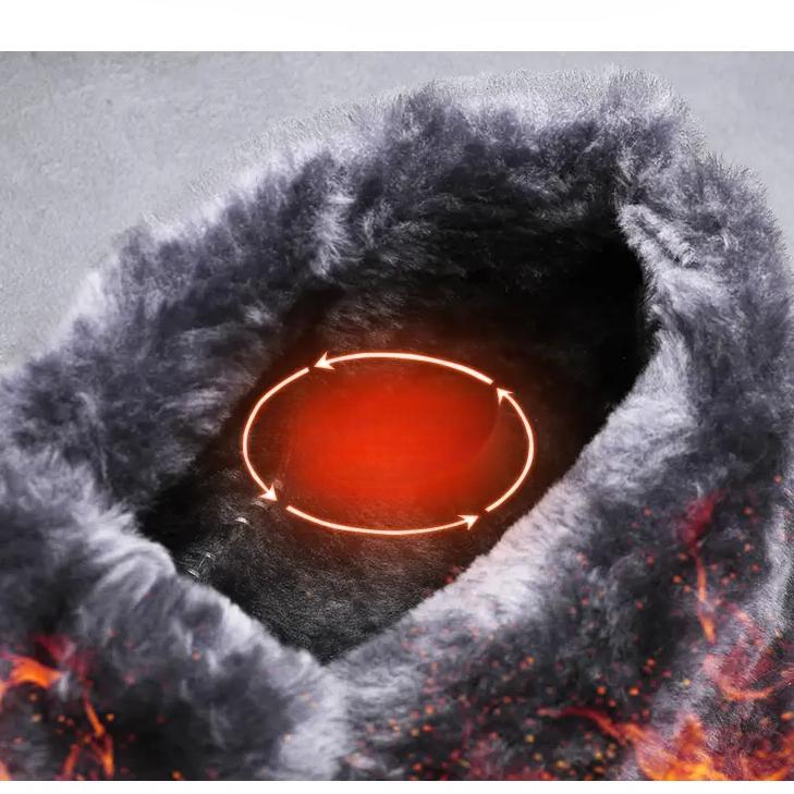 Winter Men's High-top Snow Boots Warm Plush Shoes