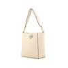 Tory Burch Mcgraw Logo Magnetic Closure Leather Bucket Bag Crossbody Shoulder Bag Women Bags Cream-White 73338-724