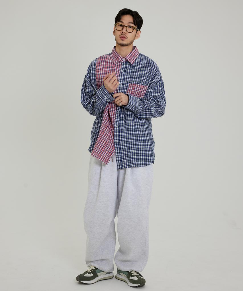 OTHERFITS Wide Balloon Sweatpants (White Grey)