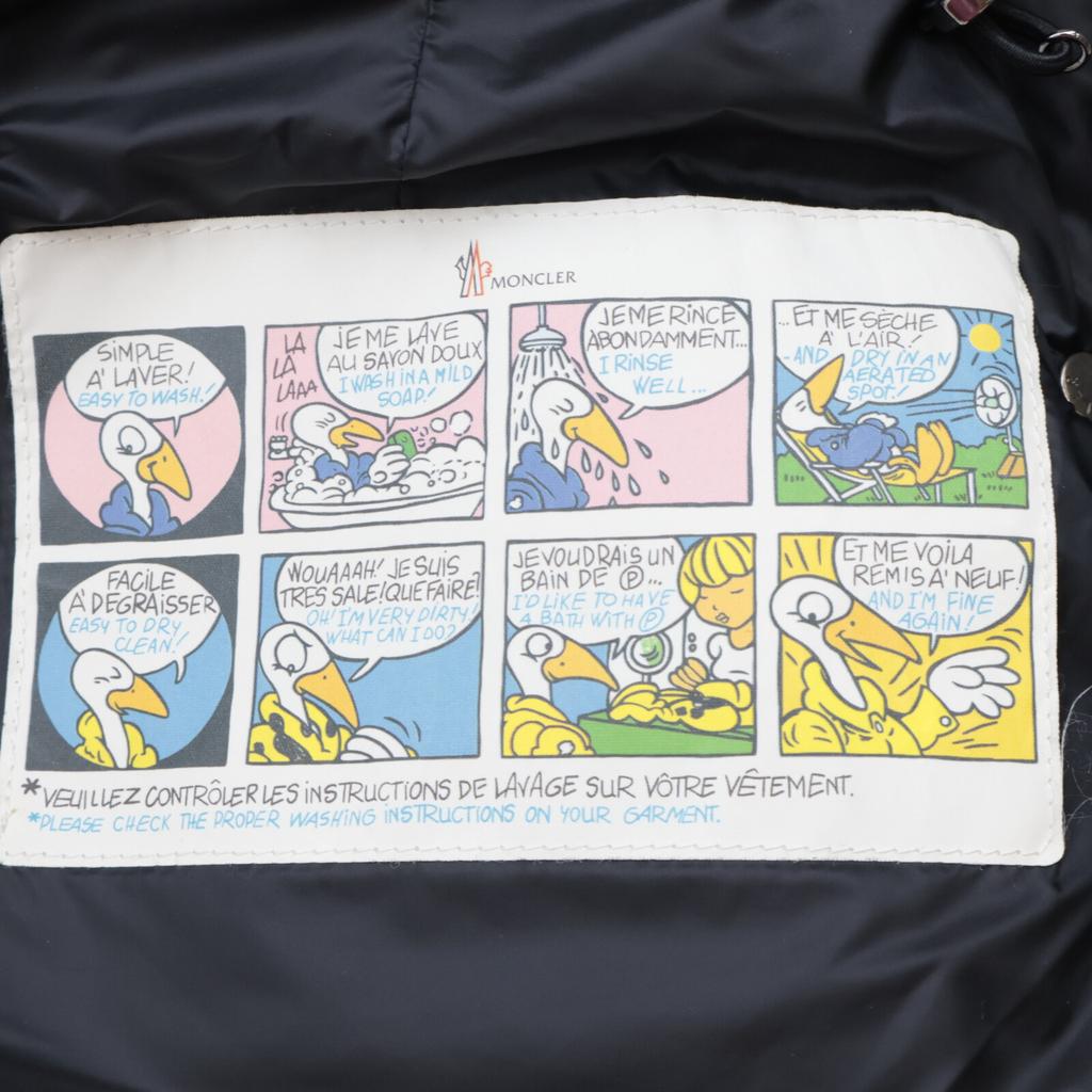 Moncler HERMINE/Hermine Hooded Down Coat 00 blackUsed