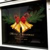 Christmas Decorations Static Glass Doors Shop Windows Bells Window Decorations Stickers