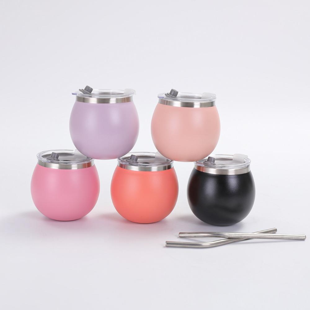 with Straw and Lid Portable Egg Cup Double Wall Tumbler Cup Argentine Yerba Mate Cup  Office