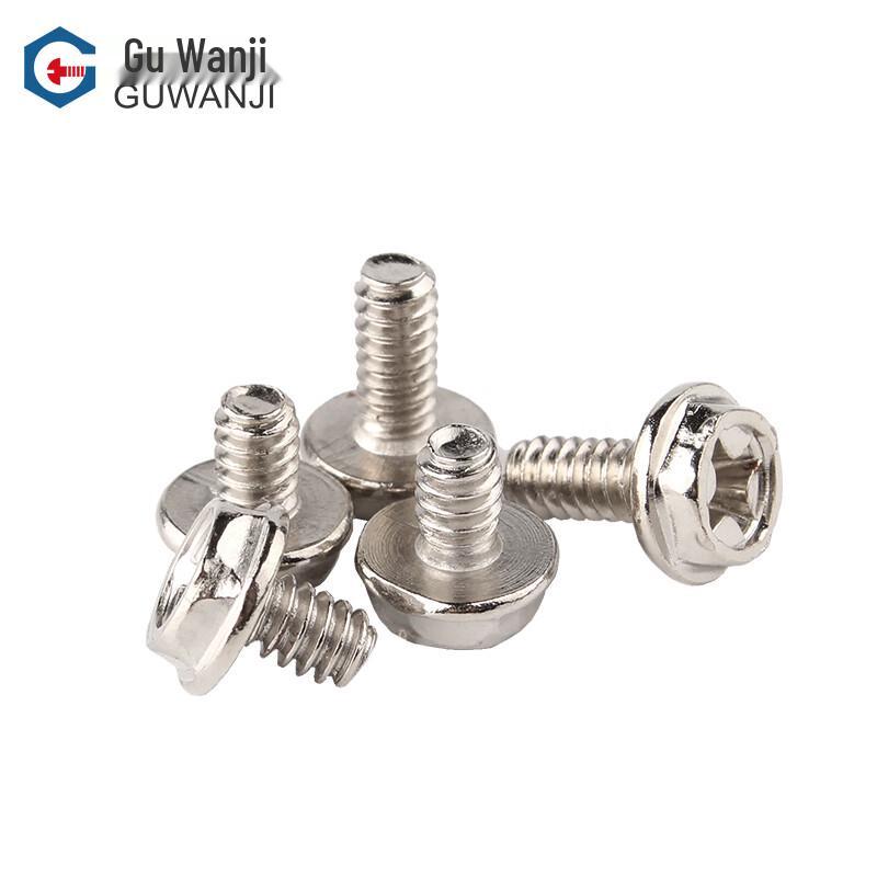 Computer Case Cross Recessed Hex Flange Screws with Washer