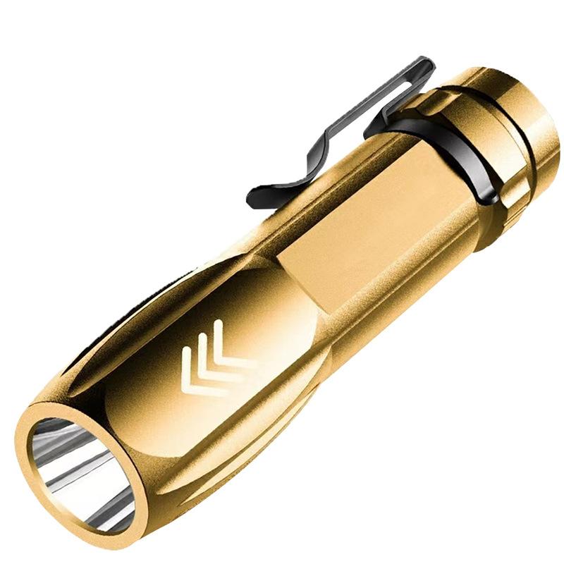 Tragbare Superhelle LED Superhell Hohe Leistung Große Reichweite Wiederaufladbare Mini-Taschenlampe