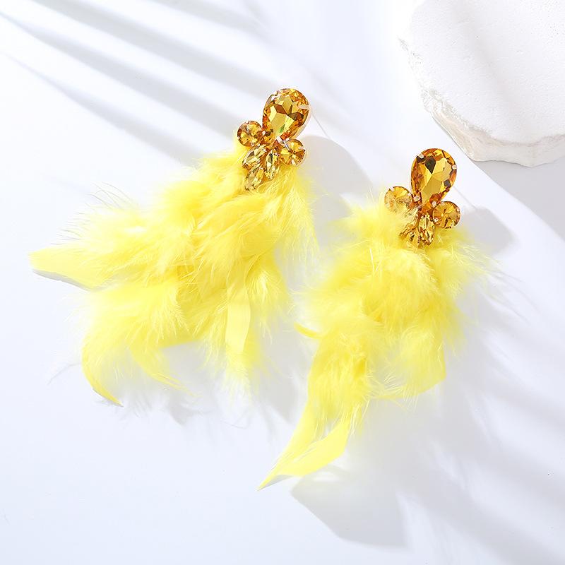 New Style Feather Long Earrings - Long and Elegant Ethereal Earrings with High-end and Unique Style. Ear Ornaments.