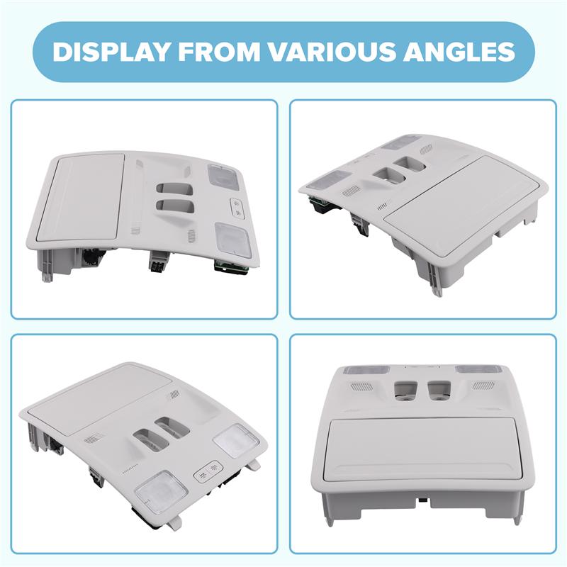 Ac29-Roof Reading Lamp LJ6BA519A58CA Overhead Console Dome Map Light Glasses Case For Ford Edge 19-24 LJ6B-A519A58-CA