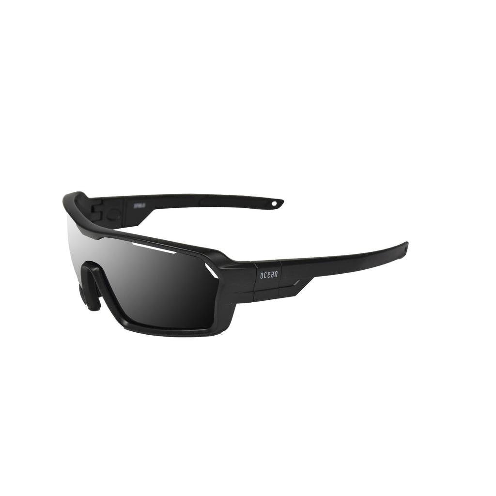 OCEAN CHAMELEON Floating UV Recycled Interchangeable Frame Matte Black Smoke Sunglasses, Protection, Materials, & Strap, (Polarized Lenses),