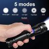 Most Powerful LED Flashlight Strong Light Tactical Torch Outdoor Waterproof Camping Hiking Lantern  USB Rechargeable Lamp