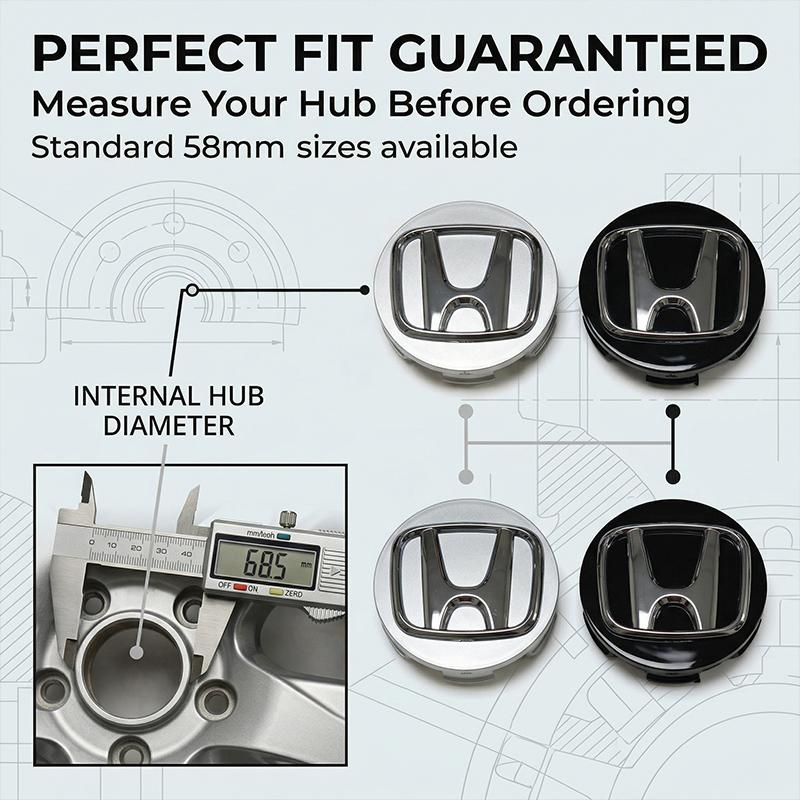 bzsh4 58mm Wheel Hub Center Long Leg New Models Wheel Center Cap Cover Badge Emblem for Honda Mugen Power TypeR Jazz Civic Inspire
