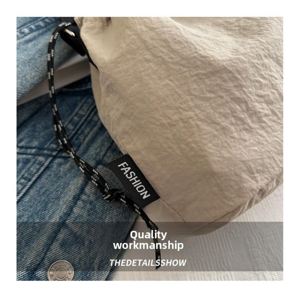 Ladies' Shoulder Bag - Urban Style Minimalist Small Handbag with Pleated Design and Adjustable Shoulder Straps, Suitable for Commuting