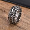 Dragon Scale Anxiety Ring for Men Cool Stainless Steel Snake Dragon Scales Spinner Rings Fidget Ring  Silver Color  Men Gift