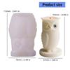 Owl Shaped Candle Silicone Mold Food Grade For DIY Scented Candle Handmade Soap Crafting Easily Release Design