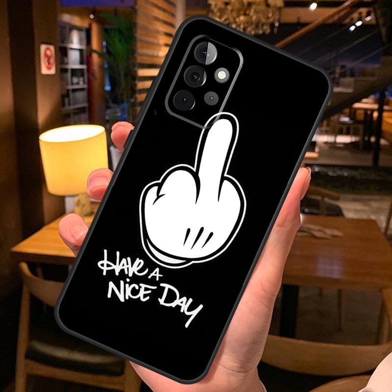 Middle Finger Case For Samsung Galaxy A56 A36 A54 A34 A14 A06 A16 A26 A12 A32 A52 A13 A33 A53 A15 A35 A55