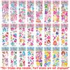 6-24pcs Costume Change Girl Bubble Stickers 3D Cartoon Creative Princess Self-adhesive Graffiti Stickers Student Reward Stickers