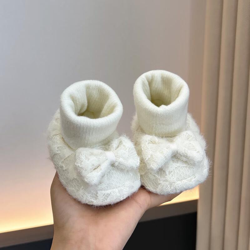 

Baby Soft Sole Velvet Shoes, Anti-Drop Socks for Autumn/Winter, 0-12 Months M: 12.5cm (7-15 months)