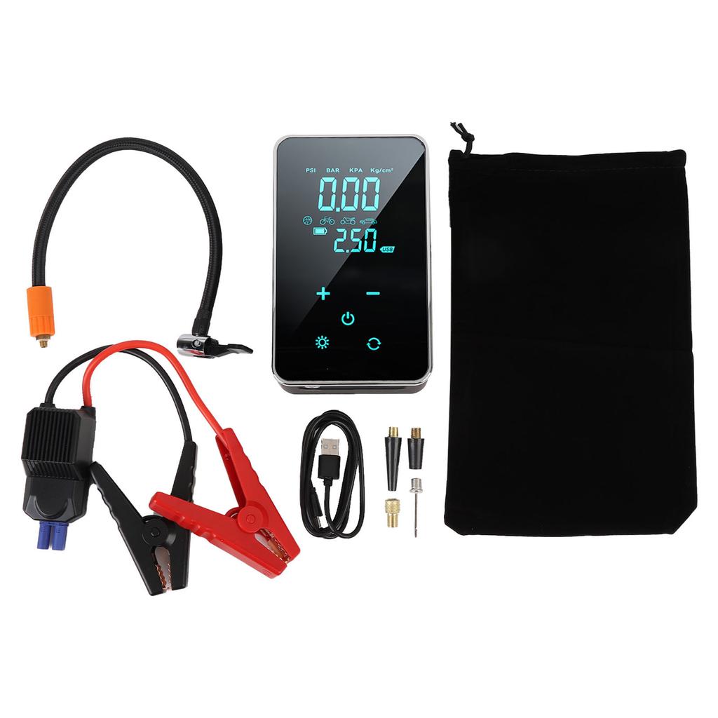 Cordless Tire Inflator 150PSI Multiple Modes Portable Air Pump with Digital Display for Bike Car Motorcycle Ball Outdoor