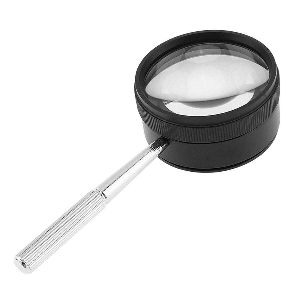 

Magnifying Glasses 35X Handheld Optical Magnifying Glass 50mm High Magnification Handheld Magnifier Suitable For Reading чорний