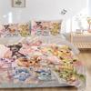 3pcs Enchanted Eeveelutions Bedding Set - 1 Soft Quilt Cover + 2 Pillowcases, Machine Washable - Suitable for All Seasons, Perfect Gift for