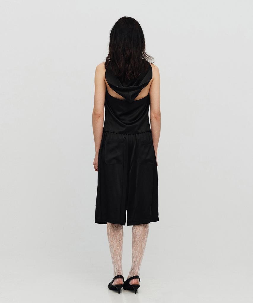 SEALOT Signature Low Cut Eyelet Satin Half Pants (Black)