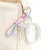 Perlen-Schleifen Schlüsselanhänger Transparente Aufbewahrungstasche Romantik Design Tasche Anhänger Schlüsselring Für Tasche Handy Geldbörse Zubehör