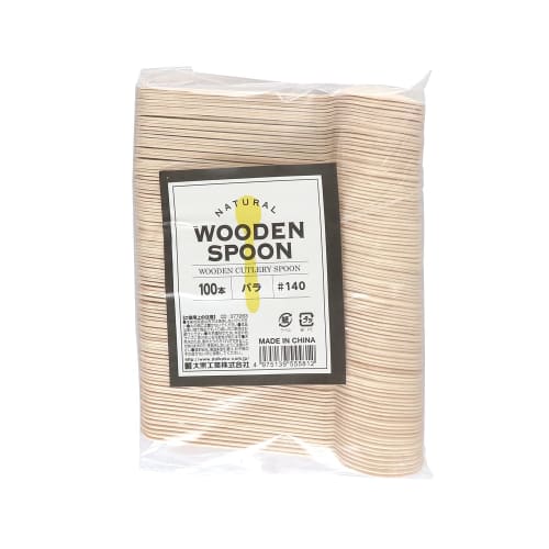 Daikoku Kogyo Co., Ltd. Wooden Spoons, Pack of 100 (14cm)