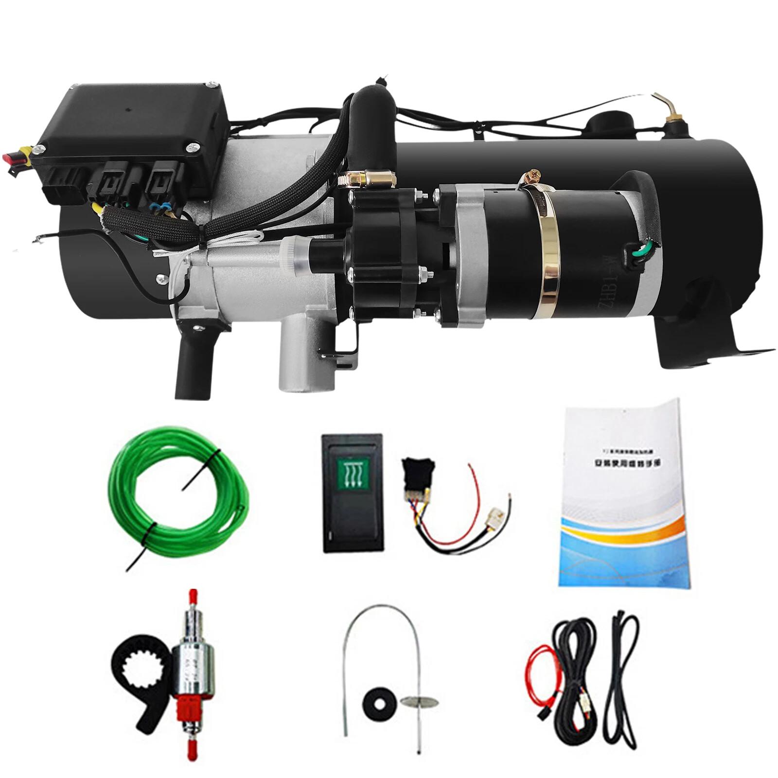 Автомобильный предпусковой подогреватель 24 В Дизельный нагрев Подогрев воды Отопление для парковки чёрный