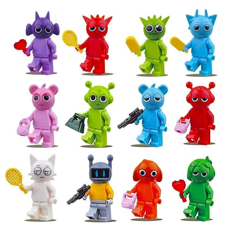 12 Stück Sprunki Actionfiguren Bausteine Set, Sammler Anime Spielzeug für Kinder, Geburtstags-Weihnachtsgeschenke