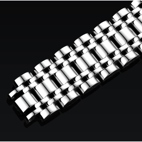 Men's Tourbillon Automatic Mechanical Watch, Silver Stainless Steel, Multi-Function, Blue Watch, Silver/Blue, Rose Gold/White