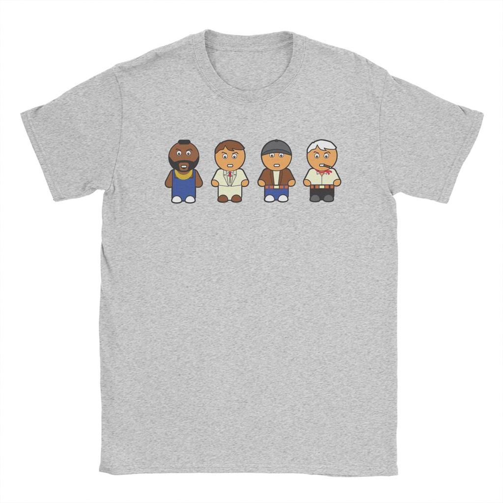 Das A-Team Film T-Shirts für Herren 100% Baumwolle Freizeit T-Shirt Rundhals T-Shirt Kurzarm Tops Party