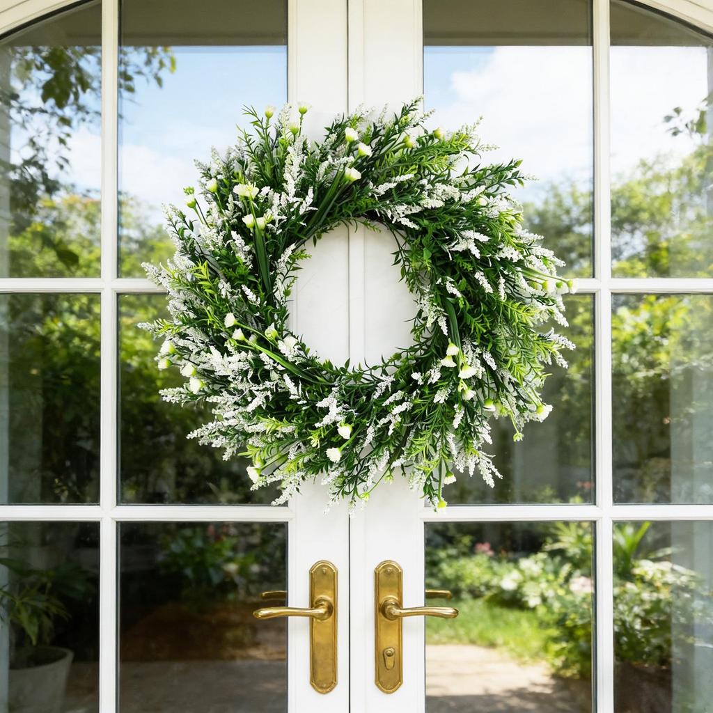 Kai Jin Lavender Letter Wreath for Indoor/Outdoor Door Decoration