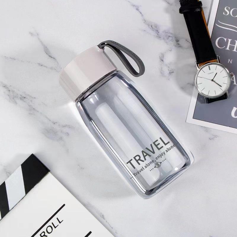 Cute Leakproof Portable Water Cup for Kids - Transparent Plastic