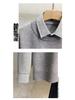 Men's Stylish Knit Sweater: Spring & Autumn, Fake Two-Piece, Casual Japanese Trend