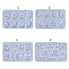 Silicone Earrings Mold Epoxy Resin Mould Jewelry Casting Tools Ear Adorments Molds for DIY Ear Drop Pendants Charm