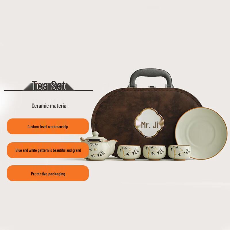 Mr. Ji Beige Ru Kiln Ceramic Tea Set