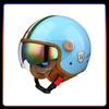 Men's Open Face Motorcycle Helmets Daul Lens Women Vintage Retro 3/4 Open Half Helmet Moto Equipment Double Visor Jet Helm DOT