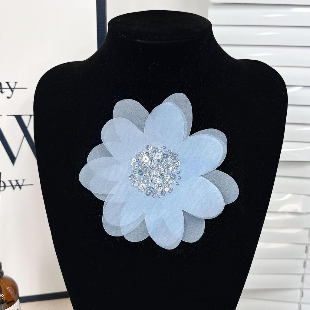 Multi-Layer Beaded Sequins Flower Cloth Stickers Clothing Children'S Clothing Skirt Luggage Shirt Lace Decoration Accessories