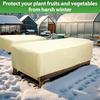 Raised Bed Cover 2 Pieces Rectangular Plant Protection With Drawstring Outdoor Plant Freeze Protection For Outdoor Garden Winter